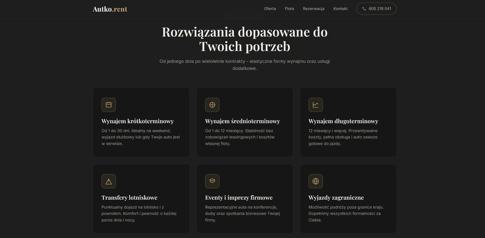 Autko.rent - widok strony (3)